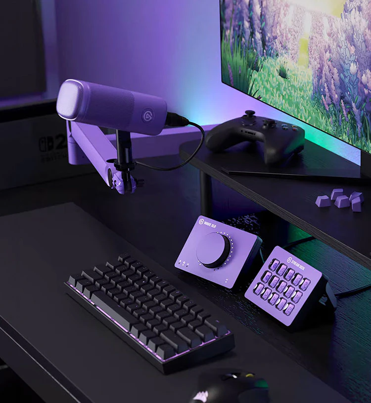 Wave Mic Arm LP - Wild Lavender | Mic Boom Arm for Desks | Elgato